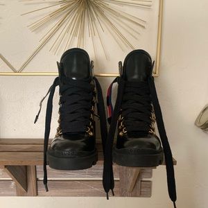 Gucci Sylvie Web Ankle boot